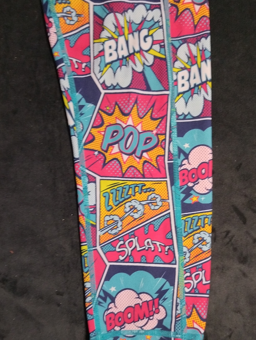 Constantly Varied Wear Workout Leggings Colorful Comic Book Print - Small - Picture 2 of 9